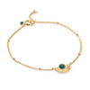 ENAMEL Copenhagen Armband, Soleil Bracelets 42 Petrol Green