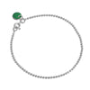ENAMEL Copenhagen Armband, Ball Chain Bracelets 42 Petrol Green