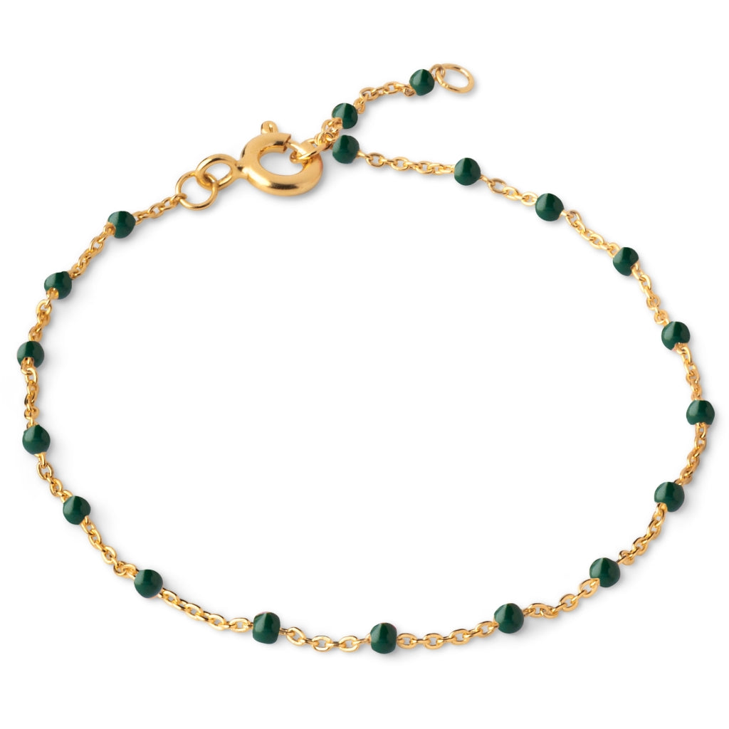 ENAMEL Copenhagen  Armband, Lola Bracelets 42 Petrol Green