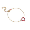 ENAMEL Copenhagen Armband, Organic Enamel Heart Bracelets Red