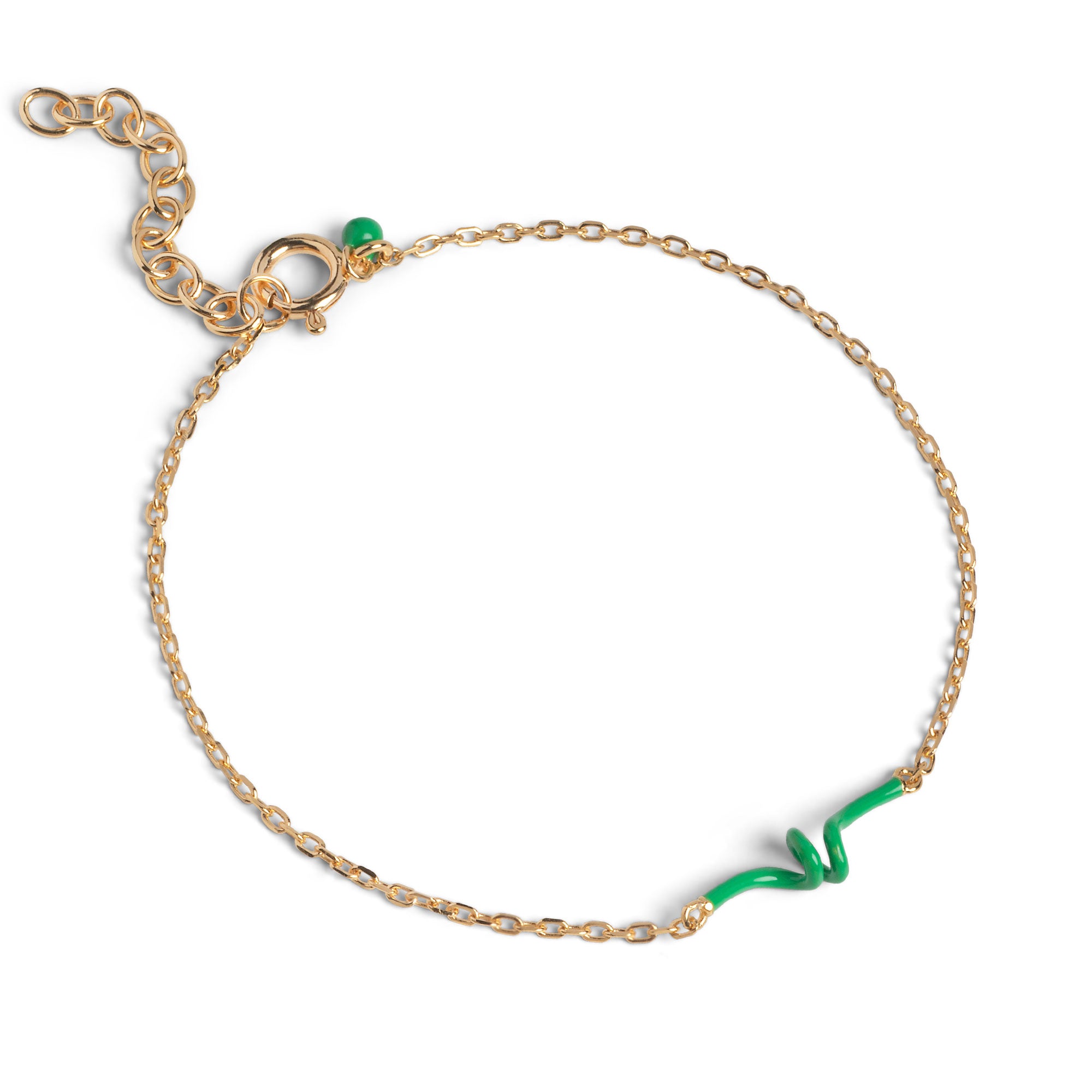 ENAMEL Copenhagen  Armband, Twist Bracelets Grass Green