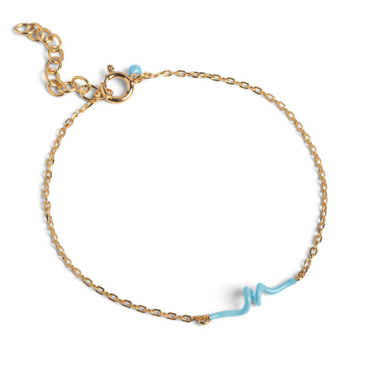 ENAMEL Copenhagen  Armband, Twist Bracelets Icy blue