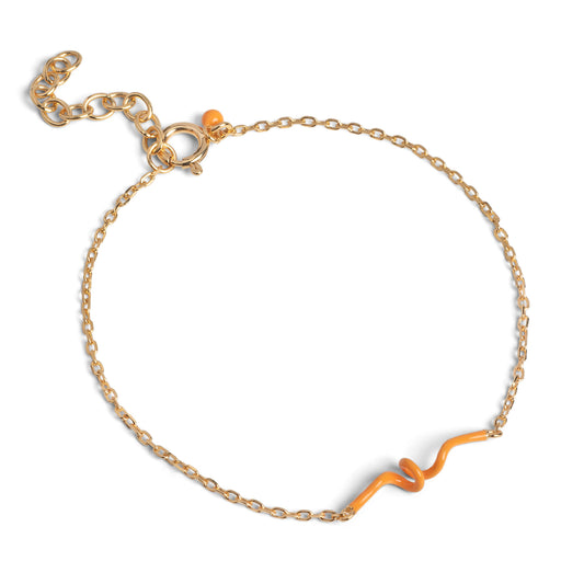 ENAMEL Copenhagen  Armband, Twist Bracelets Orange