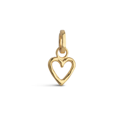 ENAMEL Copenhagen Charm, Organic Heart Charms 925S/GP