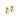 ENAMEL Copenhagen Earrings, Poma Drop Heart Earrings 925S/GP