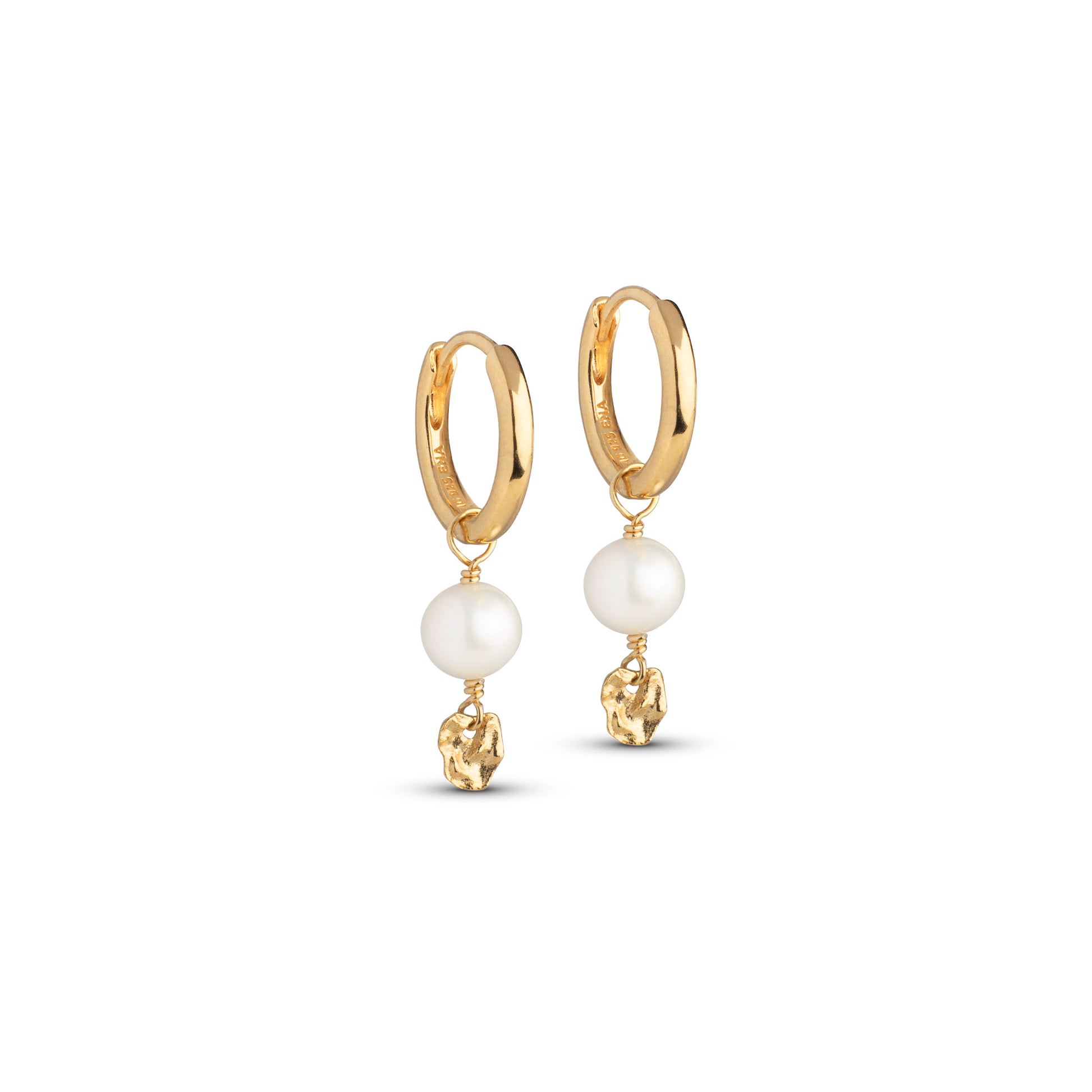 ENAMEL Copenhagen  Hoops, Cara Earrings Pearls