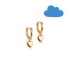 ENAMEL Copenhagen Hoops, Amore Earrings 925S/GP