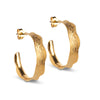 ENAMEL Copenhagen Hoops, Ane Large Earrings Gold Plated