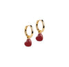 ENAMEL Copenhagen Hoops, Grand Amore Earrings Bordeaux