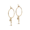 ENAMEL Copenhagen Hoops, Petra Dangle Earrings Daisy