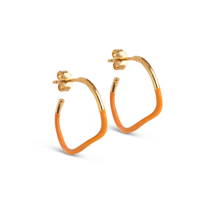 ENAMEL Copenhagen  Hoops, Sway Earrings Orange