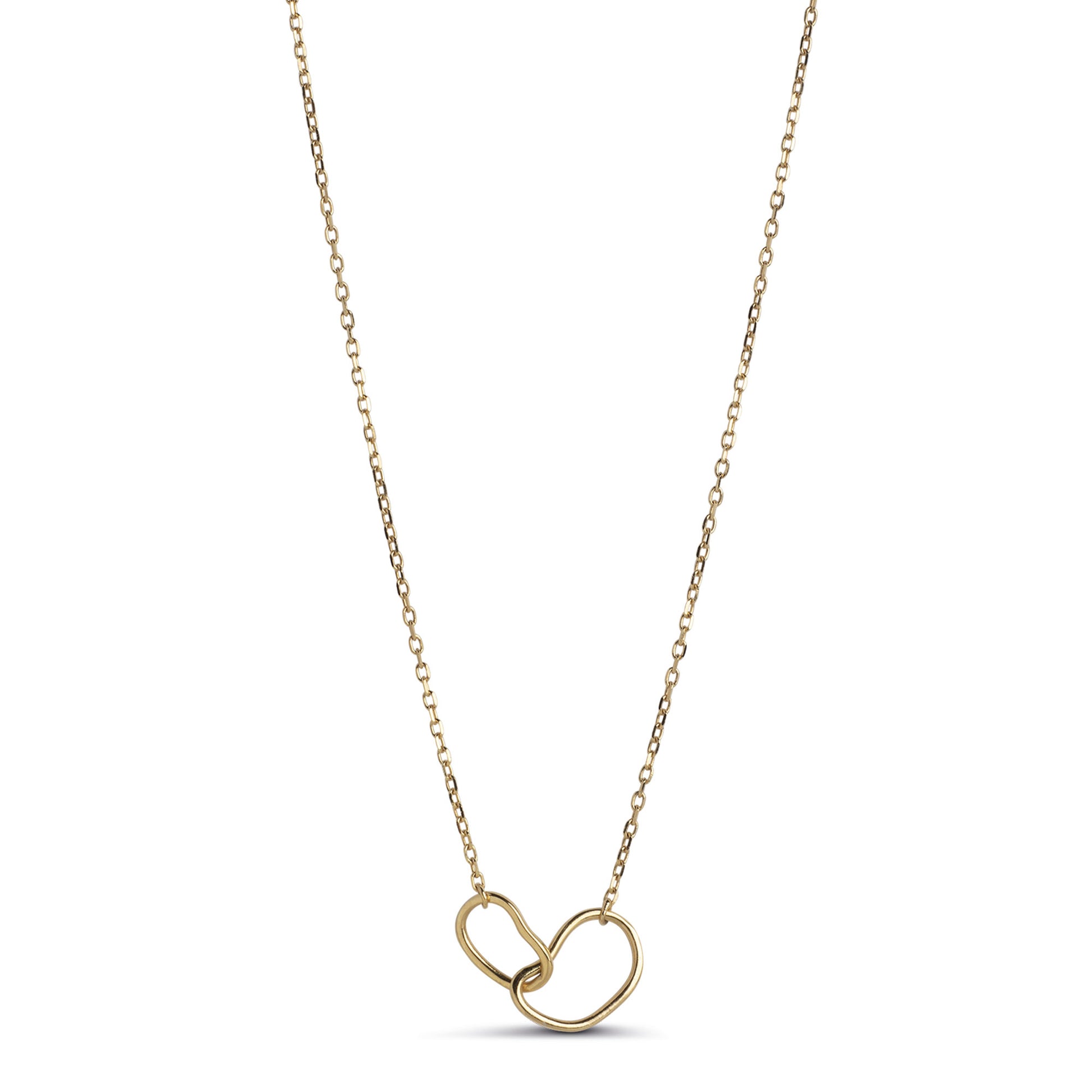 ENAMEL Copenhagen  Halsband, Organic Double Circle Necklaces 925S/GP
