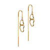ENAMEL Copenhagen Ôrehängere, Organic Double Circle Earrings 925S/GP