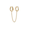 ENAMEL Copenhagen Örhänge, Love Chain One Piece Earrings Gold Plated