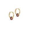 ENAMEL Copenhagen Örhängen, Enamel Tokens Flower Earrings Bordeaux