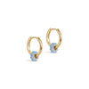 ENAMEL Copenhagen Örhängen, Enamel Tokens Flower Earrings Steel Blue