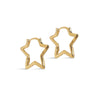 ENAMEL Copenhagen Örhängen, Organic Star Medium Earrings Gold Plated