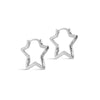 ENAMEL Copenhagen Örhängen, Organic Star Medium Earrings Silver Plated