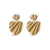 ENAMEL Copenhagen Örhängen, Wave Heart Earrings Gold Plated