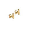 ENAMEL Copenhagen Örhängen, Wave Leaf Earrings Gold Plated