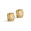 ENAMEL Copenhagen Örhängen, Wave Wide, Medium Earrings Gold Plated