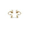 ENAMEL Copenhagen Studs, Ivi Earrings 925S/GP