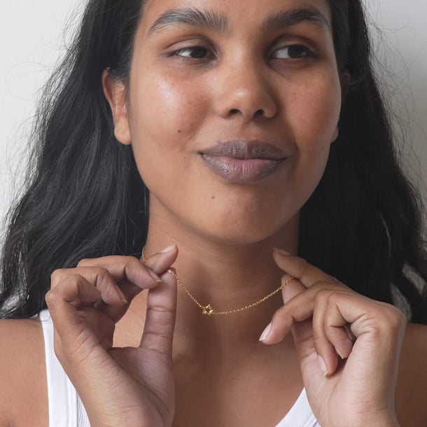 ENAMEL Copenhagen Halsband, Organic Star Necklaces Gold Plated
