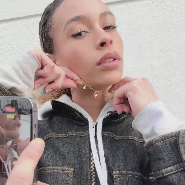 ENAMEL Copenhagen Charm, Twin Heart Charms Left