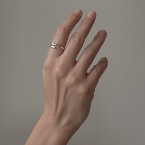 ENAMEL Copenhagen Ring, Vea Rings Silver Plated