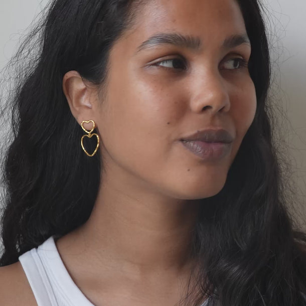 ENAMEL Copenhagen Örhängen, Organic Lovelink Earrings Gold Plated