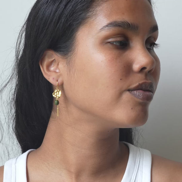 ENAMEL Copenhagen Örhängen, Kai Earrings Khaki