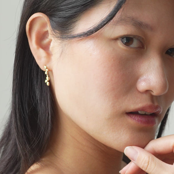 ENAMEL Copenhagen Earrings, Nara Drop Earrings 925S/GP