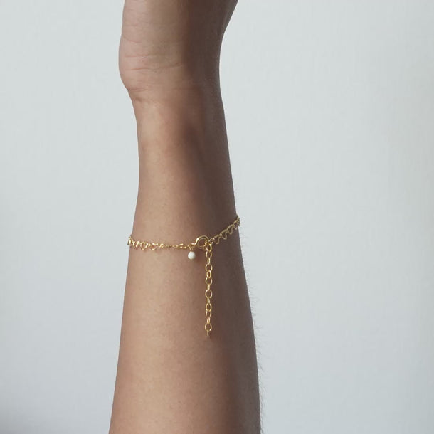 ENAMEL Copenhagen Armband, Organic Lovelink Bracelets Gold Plated