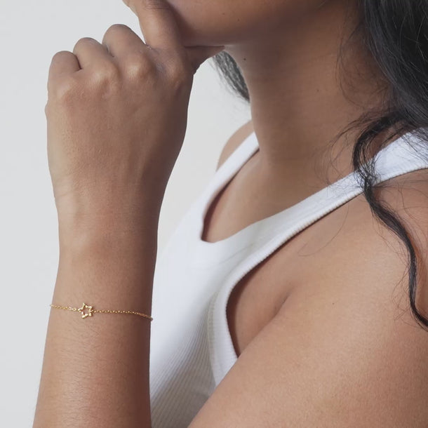 ENAMEL Copenhagen Armband, Organic Star Bracelets Gold Plated