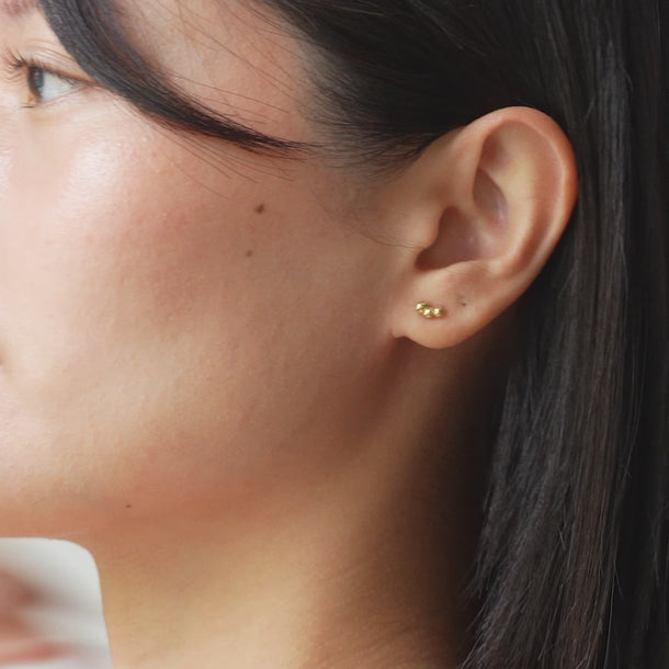 ENAMEL Copenhagen Studs, Nara Earrings 925S/GP