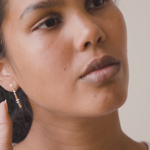 ENAMEL Copenhagen Örhängen, Lola Earrings Salt'n'Pepper