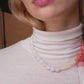 ENAMEL Copenhagen Halsband, Tahlia Necklaces Light Pink, Pearls, Orange and Light Yellow