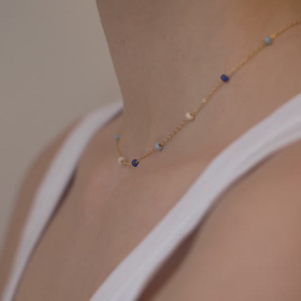 ENAMEL Copenhagen Halsband, Lola Bold Necklaces Marine