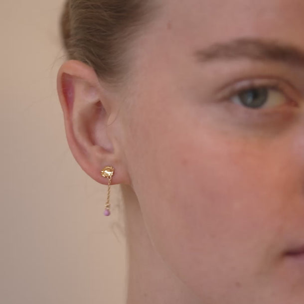 ENAMEL Copenhagen Örhängen, Sunshine Drop Earrings Pink