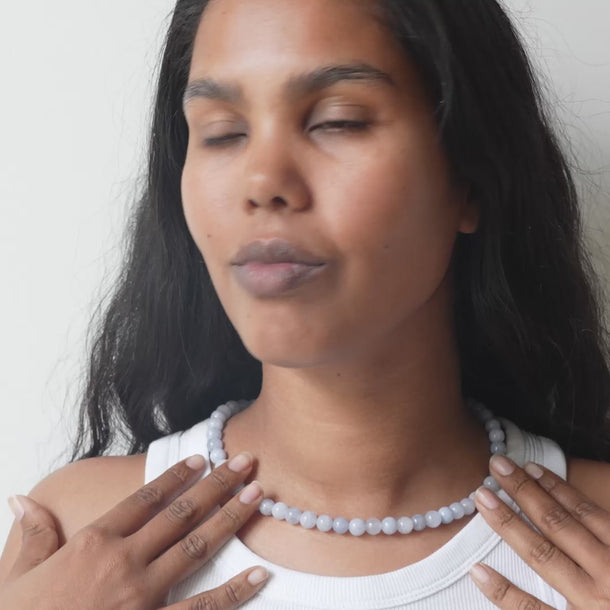 ENAMEL Copenhagen Halsband, Ciel Necklaces Steel Blue