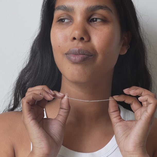 ENAMEL Copenhagen Halsband, Organic Star Necklaces Silver Plated