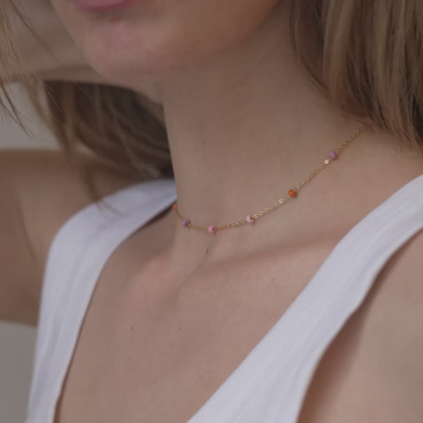 ENAMEL Copenhagen Halsband, Lola Bold Necklaces Blush