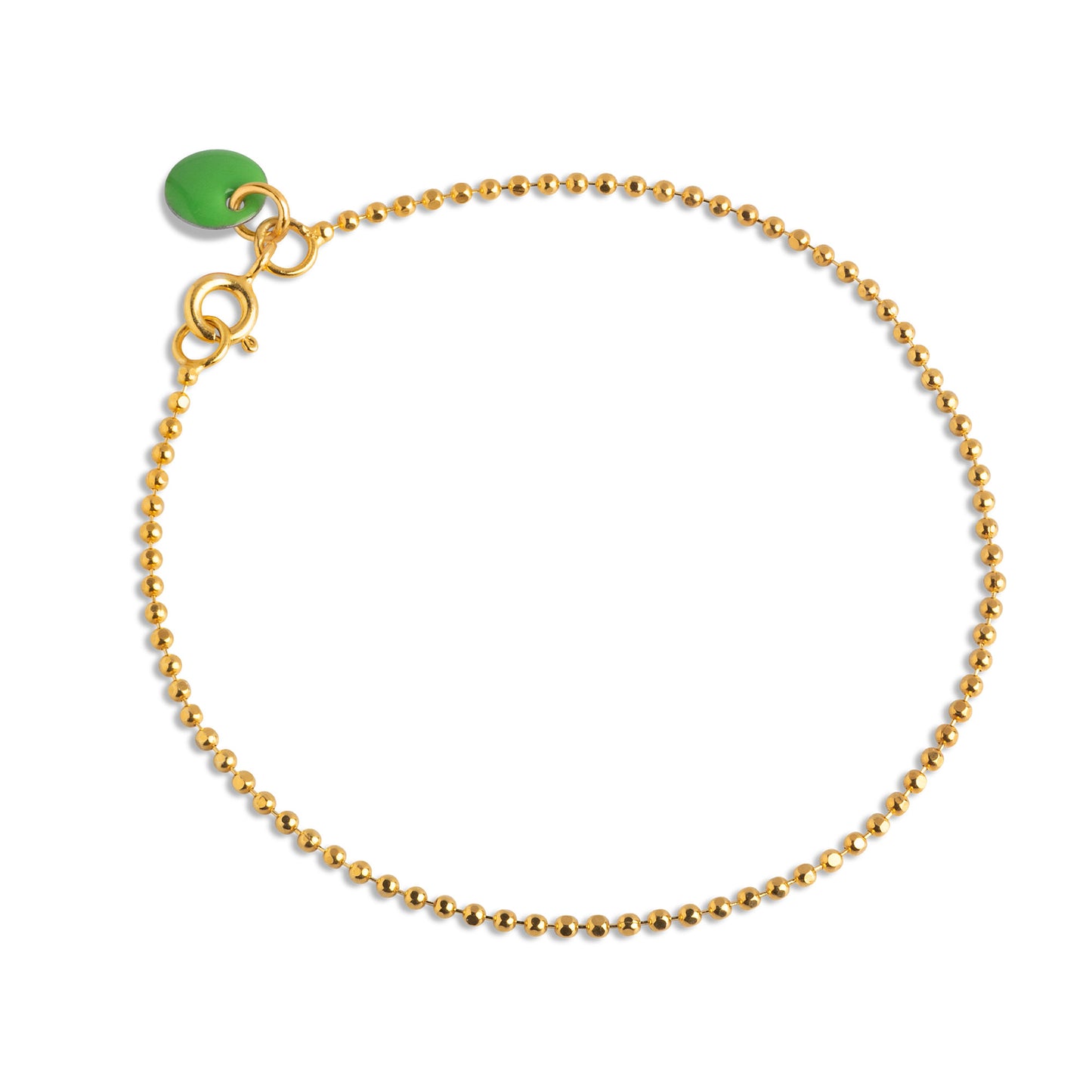 ENAMEL Copenhagen  Armband, Ball Chain Bracelets Green