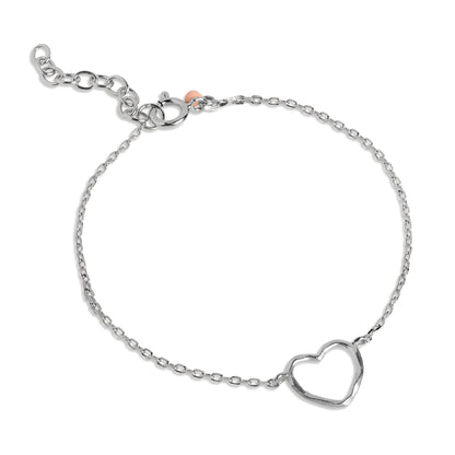 ENAMEL Copenhagen  Armband, Organic Heart Bracelets 925S/M