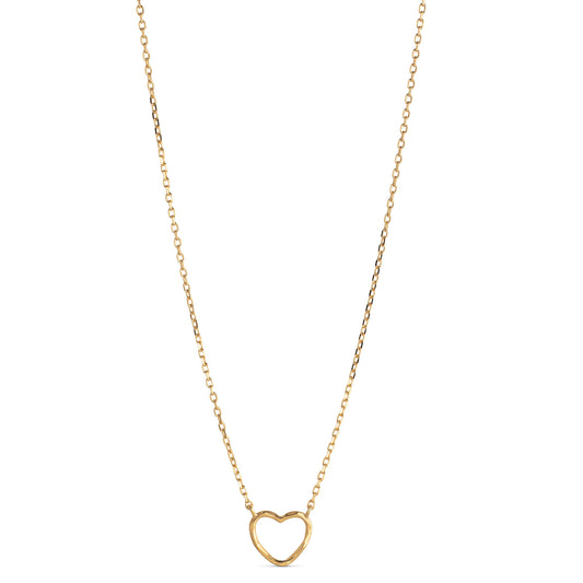 ENAMEL Copenhagen  Halsband, Organic Heart Necklaces 925S/GP/M