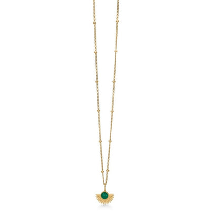 ENAMEL Copenhagen  Halsband, Soleil - 60 cm Necklaces 42 Petrol Green