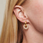 ENAMEL Copenhagen  Stud, Leaf Earrings 925S/GP
